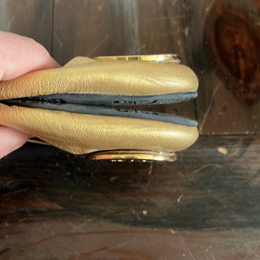 Tory Burch Gold Ballet Flat size 7 - Picture 5 of 6